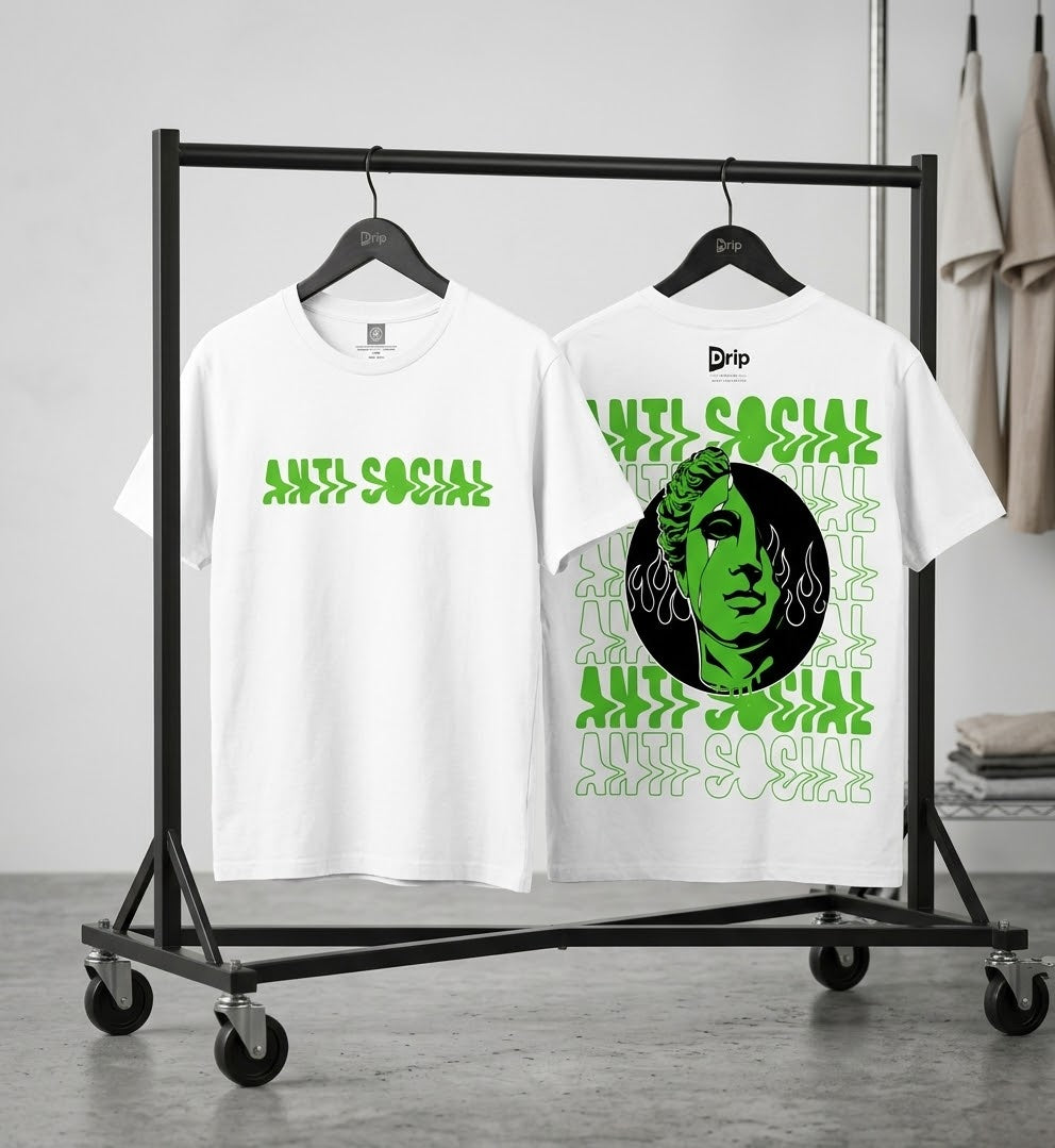DRIP INSTINCT™ — Anti Social Graphic T-Shirt